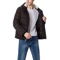 Blouson matelassé brillant pour homme 2026 – Veste d'hiver personnalisée en duvet, style décontracté, imprimé, tricoté – Vente en gros, accepte les commandes OEM