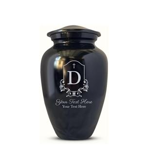 D Personalized Custom Human Cremation Urn for Adult Ashes Men & Women Engraved Aluminum Urn with Name Date Urn Black Custom Size - Product Image 5