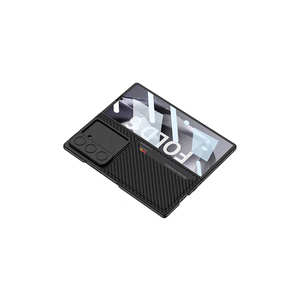 Premium Carbon Fiber Texture Case for Samsung for Galaxy Z Fold 6 Anti-Fingerprint Hard Cover with <b>Card</b> <b>Holder</b> Camera Protection - Product Image 2