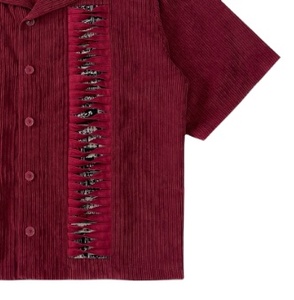 Chaqueta corta de pana para mujer, estilo casual, manga larga, un solo botón, color liso, para otoño e invierno, venta al por mayor - Product Image 5