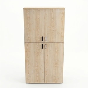 Minimalist White Double Door 4-<b>Drawer</b> MDF Filing Cabinet Lockable <b>Office</b> Storage <b>Unit</b> for Home <b>Office</b> Commercial Use - Product Image 5