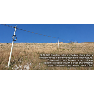 Fiberglass Composite Utility Pole 9m for Power Distribution and <b>Telecommunication</b> - Product Image 4