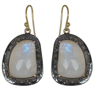 Pendientes Colgantes de Piedra Lunar para Mujer, Regalo de Moda - Product Image 2