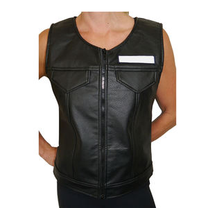 Men Moto <b>Biker</b> <b>Leather</b> <b>Vest</b>/ Jacket, Cowhide Mild <b>Leather</b> Blank Street Style Fashionable <b>Leather</b> Jacket/ <b>Vest</b> - Product Image 6