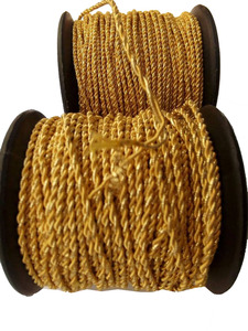 Lingote de oro dorado para muebles, cordón de macramé, doble trenzado, alta tenacidad para disfraces, bolsos, zapatos, prendas, textiles para el hogar recubiertos - Product Image 5