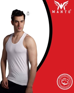 Wholesale High Quality <b>Mens</b> Round Crew Neck RNS Pure Cotton Breathable Jersey Fabric <b>White</b> Tank Tops <b>Vest</b> for <b>Men</b> From INDIA - Product Image 4