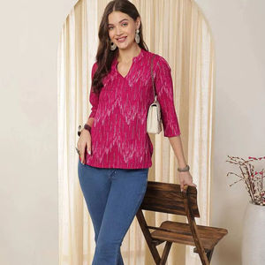 Top Corto de Verano de Tela de Rayón Suave para Mujer - Product Image 1