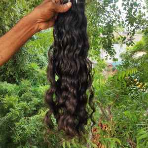 100% Natural Remy Indian Hair Weft Textura suave Sin enredos y hebras saludables de longitud completa de un solo donante - Product Image 1