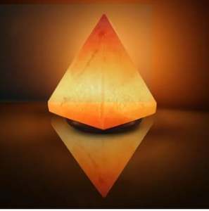 Himalayan Salt Octa Cone Shape <b>Lamps</b> with Bulb & Wiring, Crystal <b>Rock</b> Himalayan Salt <b>Lamps</b>, Premium Himalayan Salt <b>Lamps</b> - Product Image 3
