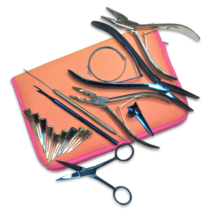 2025 Handtied Hair <b>Extension</b> Tool Kit Skin &White <b>Beads</b> Pulling Loop Hook Tools Weft <b>Extension</b> Pliers Multi-Purpose - Product Image 4