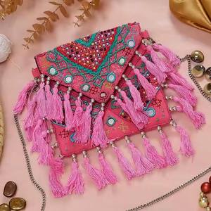 Artistic Embroidered Designer <b>Clutch</b> Purse A Stunning Mix Of Craftsmanship Culture And Fashion - Product Image 1