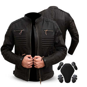 High Quality Men's Classic Customised Color Polyester/Spandex Motorcycle Jacket <b>Stand</b> Collar Waterproof Reversible Breathable - Product Image 1