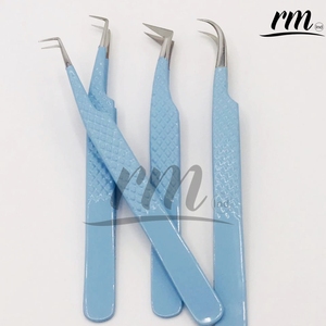 RMI haute qualité argent bleu ciel 90 volume russe cils pince à épiler extensions de cils professionnelles pince à épiler pince à épiler durable - Product Image 3