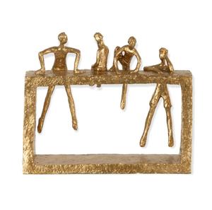 Sculpture en aluminium moulé inspirée de formes fluides, équilibre créatif, force intemporelle et art contemporain raffiné - Product Image 6