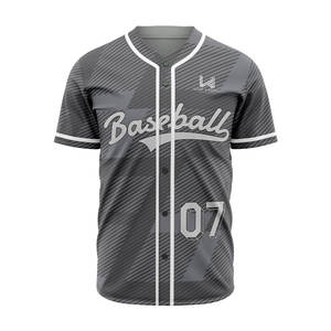 Camiseta de Béisbol y Softbol con Botones para Deportes Unisex, Camiseta de Béisbol al Por Mayor con Logotipo Personalizado - Product Image 4