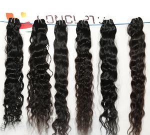 100% vierge cuticule aligné traitement chimique aucun crépus ondulé faisceaux indien Temple Extensions de cheveux humains Style vague - Product Image 1