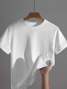 Alta calidad 100% algodón de gran tamaño 300gsm camiseta de hombre logotipo personalizado de gran tamaño Boxy Heavyweight Casual camiseta para hombres - Product Image 2