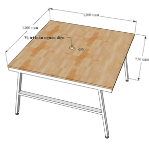 โต๊ะทำงานแบบ 2 ชิ้น รุ่นใหม่ ขนาด 120x120 ซม. ขาเหล็ก สำหรับใช้ในสำนักงานและห้องนอน - Product Image 5