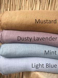 Venta al por mayor 115 ''/292cm tela de lino orgánico 100% tejido listo para vestidos de niñas decoración almohadas ropa de cama cojines sofá-liso - Product Image 2