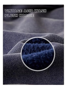 Sweat à capuche zippé de qualité supérieure, 100% coton, pour homme, lourd, avec lavage à l'acide, style vintage, personnalisable pour l'hiver - Product Image 6