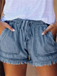 Nouvelle couleur lavé femmes Shorts Premium été jean Shorts pour femmes 2025 élégant personnaliser en détresse Denim Shorts - Product Image 5