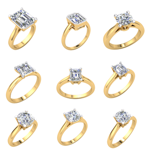 Bague classique élégante en or 18 carats pour femmes 3 Cts VS Clarity Lab Grown EF Color Diamond Jewelry Bague classique luxueuse certifiée IGI - Product Image 4