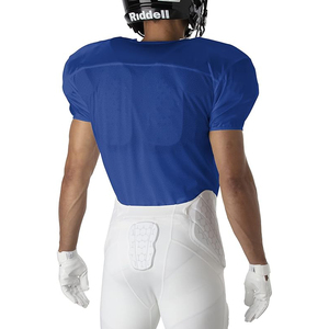 Uniforme personnalisé de l'équipe de football américain Quickdry noir blanc maillot de football américain de retour pour les jeunes - Product Image 6