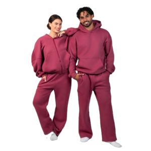 Ensemble de survêtement décontracté pour homme, hiver 2025, coupe évasée, 100% polyester, polaire, manches longues, capuche, pantalon, respirant, unisexe - Product Image 1