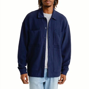 Directo de fábrica, camisa informal azul marino para hombre, Chaqueta de traje de Caballero de negocios para hombre - Product Image 2