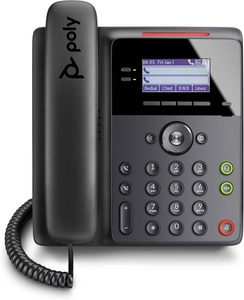 Téléphone de bureau IP Poly Edge B20 PoE 2 lignes SIP VoIP avec voix HD et filtre acoustique pour bureau et entreprise - Product Image 2