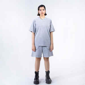 ชุดกางเกงขาสั้น2ชิ้นของผู้ชายชุดสั้นใส่ได้ทั้งชายและหญิงชุดฤดูร้อนออกแบบโลโก้ได้ตามที่ต้องการ - Product Image 1