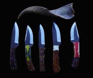 Juego de Cuchillos de Acero de 5 Piezas Forjados por Expertos, Hechos a Mano, con Mangos de Madera Natural, Afilados y Equilibrados, de Larga Duración - Product Image 3