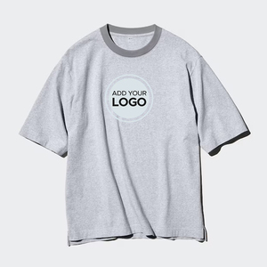 AIRism เสื้อยืดโอเวอร์ไซส์ผู้ชายเสื้อยืดวินเทจแขนสั้นแนวสตรีทแวร์ทรงหลวม - Product Image 3