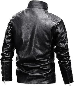 แจ็คเก็ตหนังผู้ชายแบบใหม่ปรับแต่งได้ แจ็คเก็ตหนังแท้สำหรับฤดูหนาว - Product Image 3