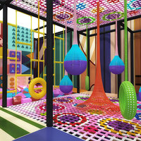 Blocs d'escalade souples pour enfants, canapé modulaire en mousse, aire de jeux intérieure 9-en-1 pour tout-petits, parc de cordes, labyrinthe, tapis en mousse, mur