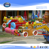 Tour d'avion rotatif Family Amusement Center avec système de levage contrôlé par l'utilisateur et conception de cabine de sécurité