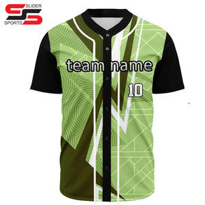 Wholesale Custom Letter Printed Embroidered V-Neck Jersey Sublimation Baseball Softball Uniforms <b>Stitched</b> Sets Including Plus - Product Image 3