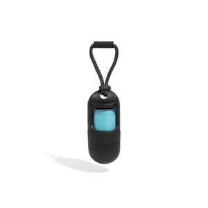 Distributeur de sacs à excréments portable noir 2.0+1 rouleaux, robuste pour animaux de compagnie, chats, chiens, petits animaux, en plastique simple, conçu pour l'extérieur - Product Image 3