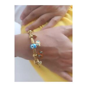 Braccialetto in acciaio con ciondolo in elefante da donna - Product Image 1