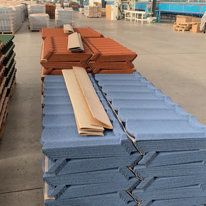 Nouveauté, couleurs personnalisées, garantie 50 ans, tuiles de toiture en métal revêtues de pierre <span class=keywords><strong>Tudor</strong></span>, bardeaux de toiture galvanisés pour les maisons africaines - Product Image 6