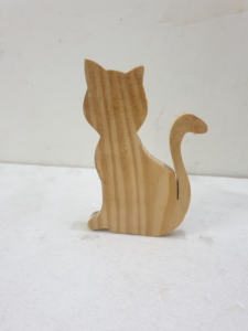 กวางเรนเดียร์แมวไม้พร้อมสำหรับคุณในการวาดหรือตกแต่งที่ดีสำหรับงานฝีมือที่เครื่องประดับวันเกิดของเด็ก - Product Image 2