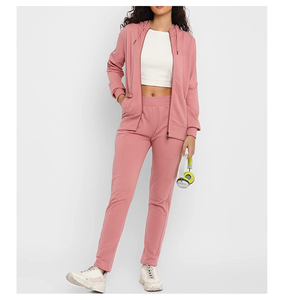 Meilleure vente de survêtements pour femmes, Design personnalisé, coupe Slim, coton, Polyester, séchage rapide, manches longues - Product Image 2