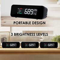 Nouveau moniteur numérique de qualité de l'air CO2 température humidité mesure 0-5000ppm avec capteur NDIR compteur de dioxyde de carbone
