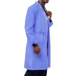 Blouse de laboratoire blanche pour homme en tissu riche en coton, légère, professionnelle, de qualité supérieure pour la recherche - Product Image 3