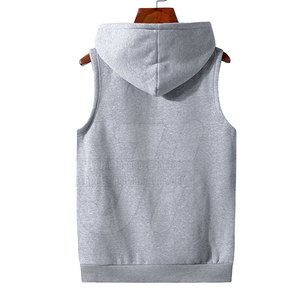 Sweat à capuche sans manches vêtements pour hommes vêtements de rue logo personnalisé sweat à capuche sans manches pour hommes vente en ligne - Product Image 2