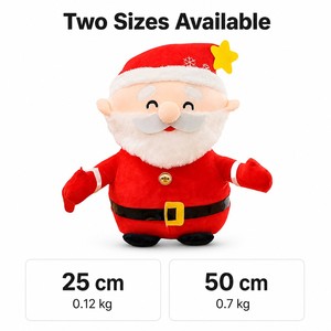 Peluche de Noël en gros, Père Noël en peluche, jouet en peluche doux rembourré de coton PP, cadeau de vacances, décoration, OEM personnalisé - Product Image 4