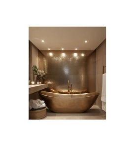 Baignoire en laiton ornée pour salles de bains de luxe antiques avec un accent sur la finition artisanale et l'inspiration du design classique - Product Image 5