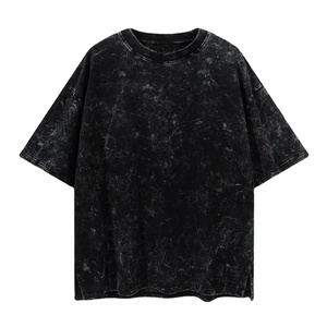 เสื้อยืดครอปทรงเข้ารูปสำหรับผู้ชายและผู้หญิง ย้อมสีแบบแอซิดวอช คุณภาพสูงจากโรงงานผู้ผลิต (OEM) สไตล์สตรีทแวร์ ผลิตโดย HS 2026 - Product Image 1
