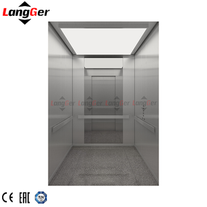 Elevador de pasajeros de lujo personalizado | Vidrio panorámico y <span class=keywords><strong>cabina</strong></span> de acero inoxidable dorado para hotel y Villa - Product Image 4