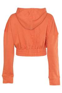 Haut court à capuche pour femme, couleur hiver, vintage, en tissu dobby infroissable, avec logo personnalisé, meilleure vente, haute qualité, vente en gros - Product Image 5